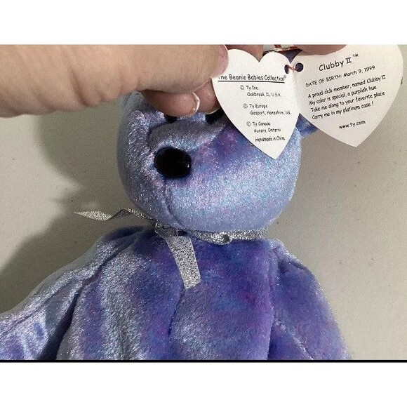 Lot Of Ty Beanie Baby America, Ariel, Birthday, Clubby II, Panda, Signature Bear - Picture 7 of 16